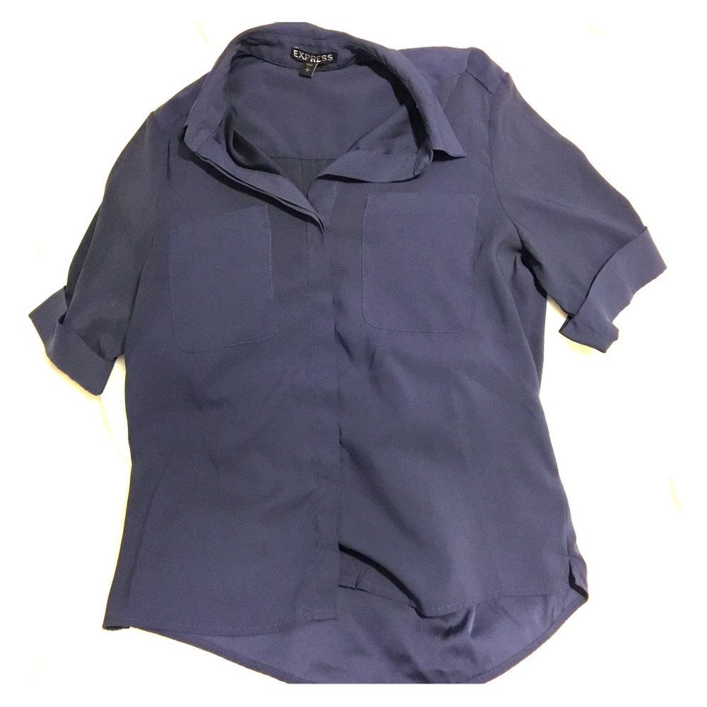 Express Button-Up Blouse